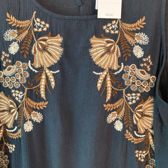 J.Jill embroidered tunic top - Picture 2 of 3